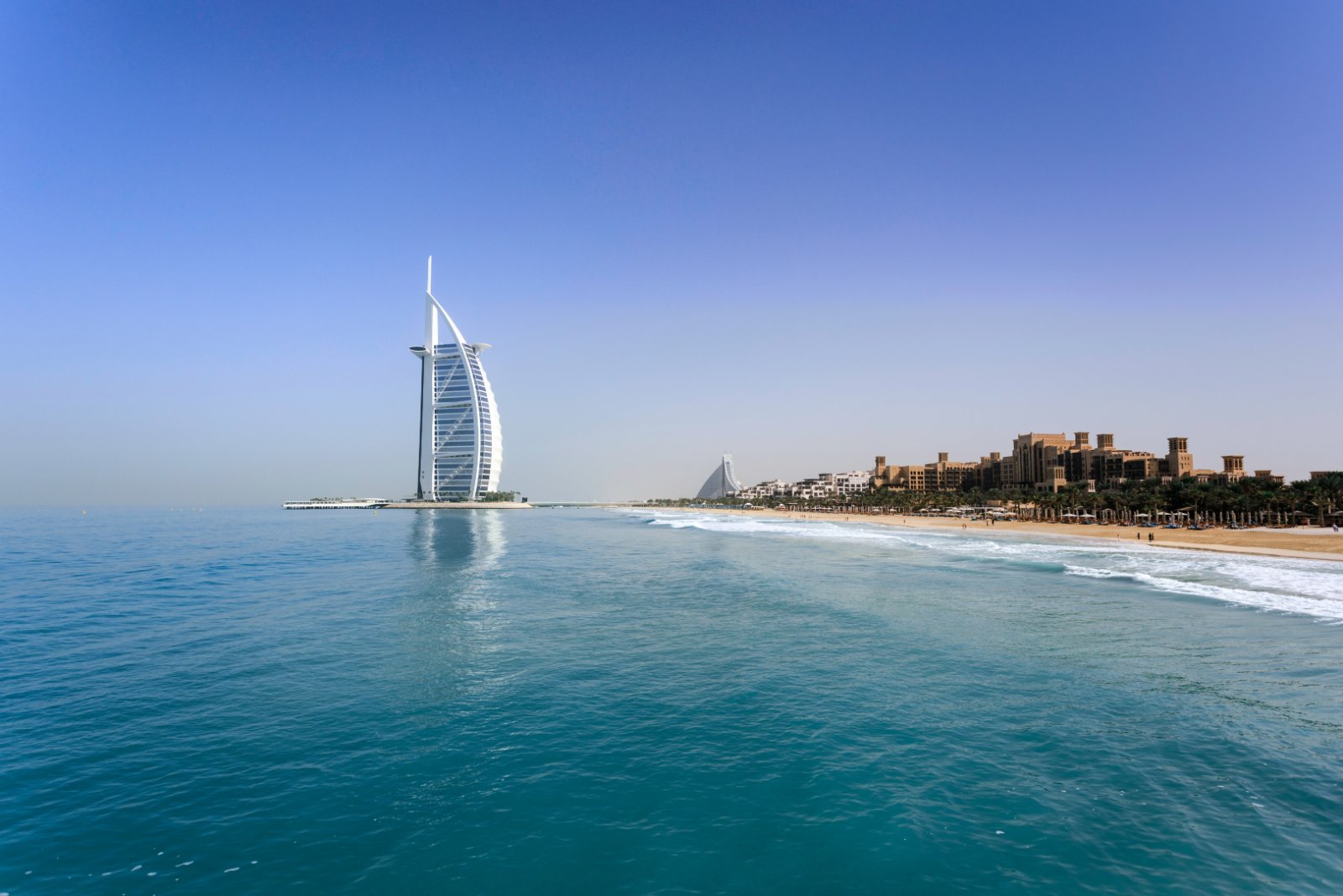 Burj Al Arab and Jumeirah beach, Dubai