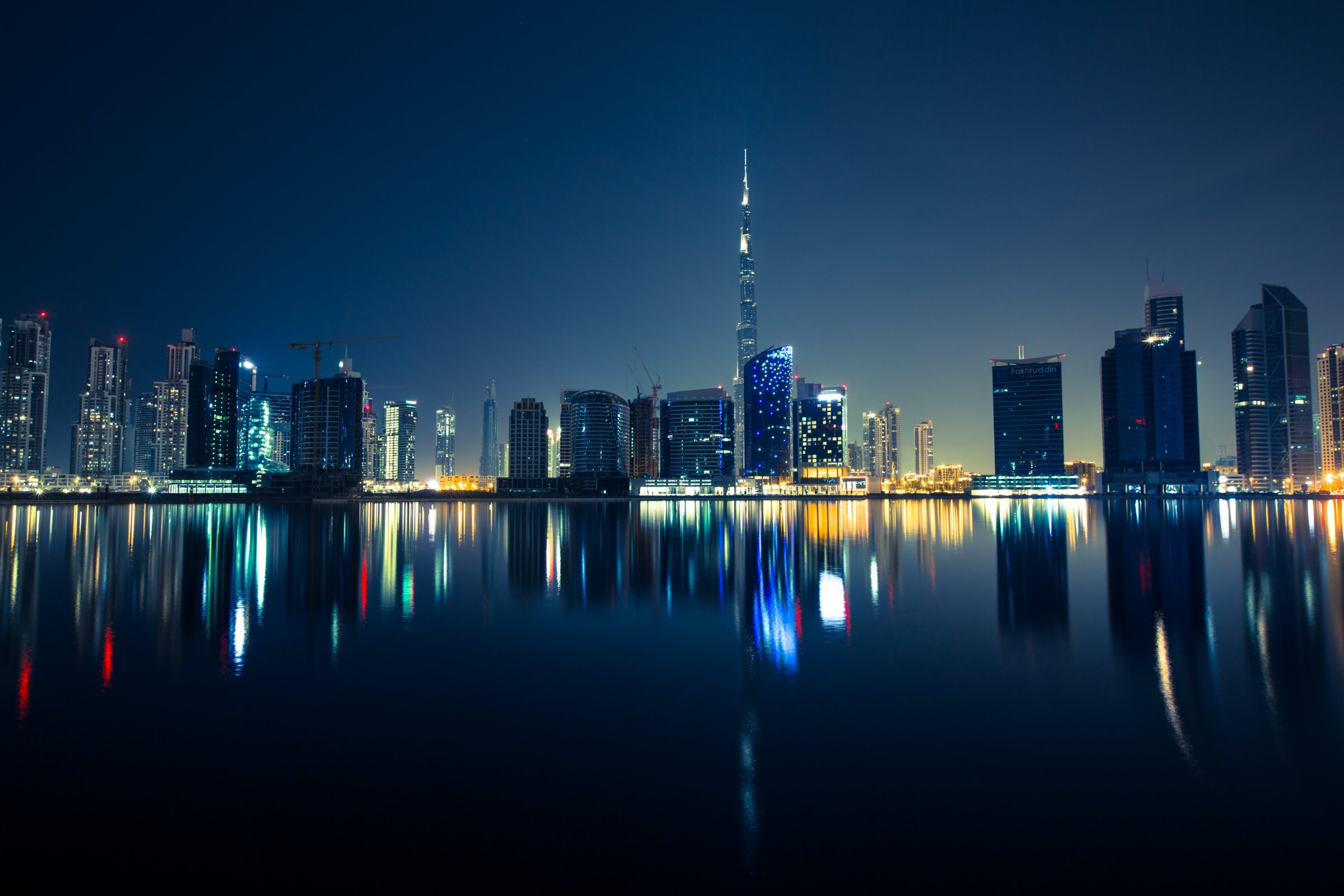 Dubai skyline with the Burj Khalifa