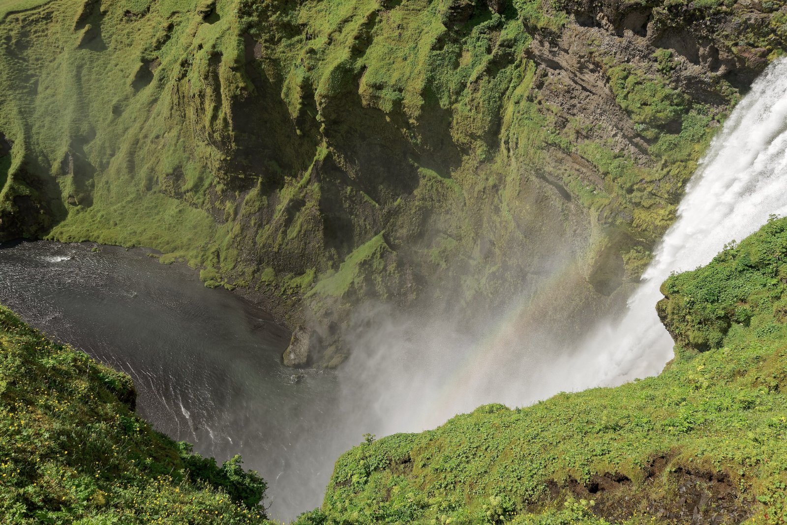 Skogafoss waterfall on Iceland's South Coast