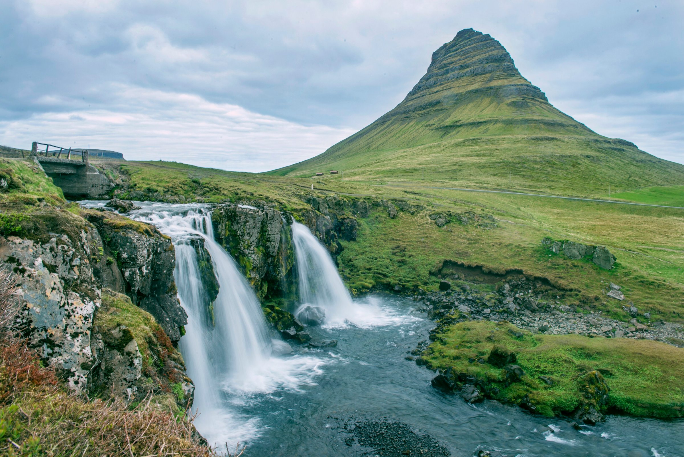 Kirkjufell mountain and waterfall on Iceland's Snaefellsnes peninsula