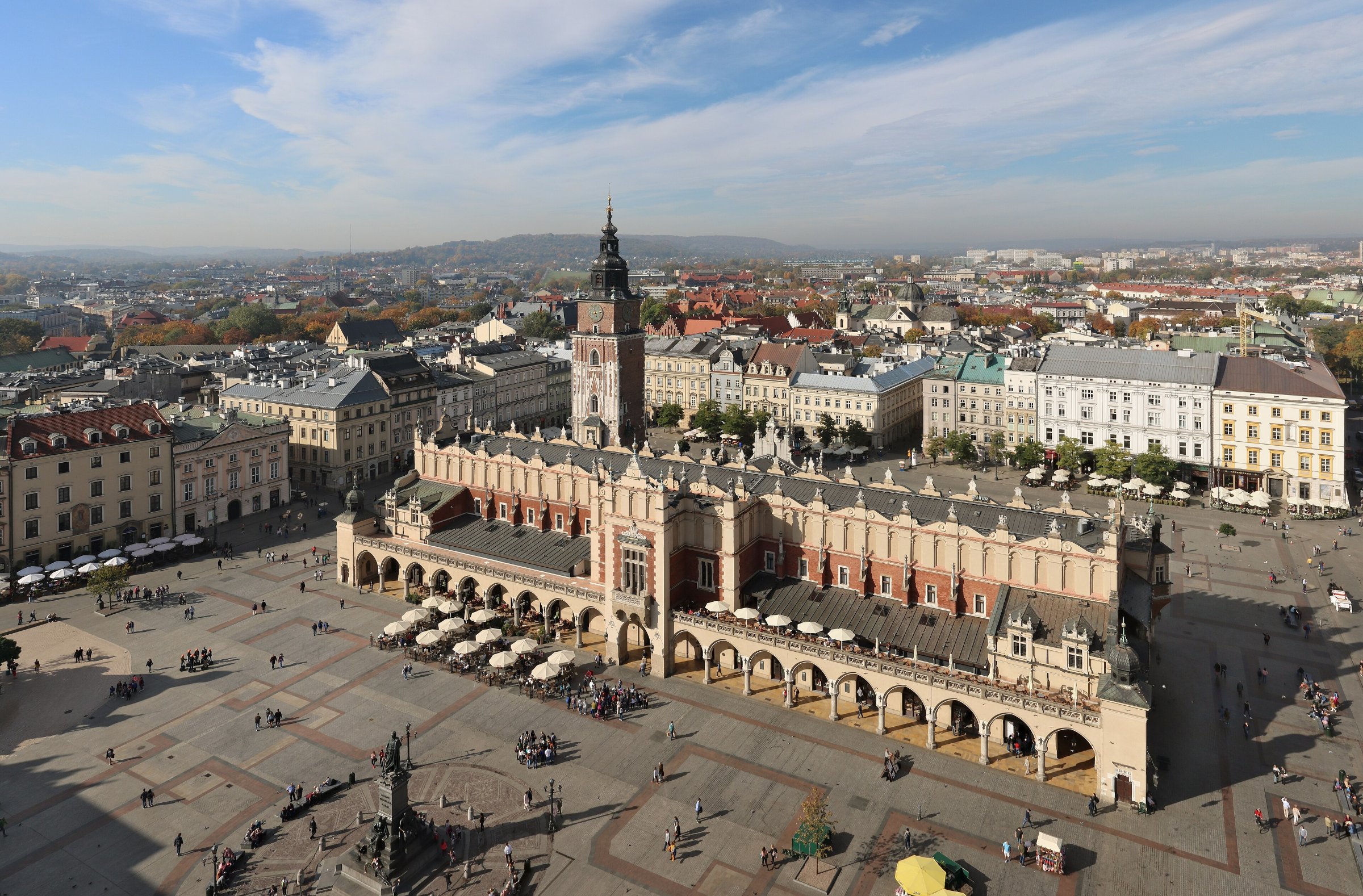 Krakow's Main Market Square and Cloth Hall